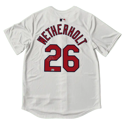 JJ Wetherholt St Louis Cardinals Autographed Home Jersey - MLB COA