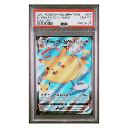 Flying Pikachu VMAX PSA 10 2021 Pokemon Celebrations Full Art Card #007