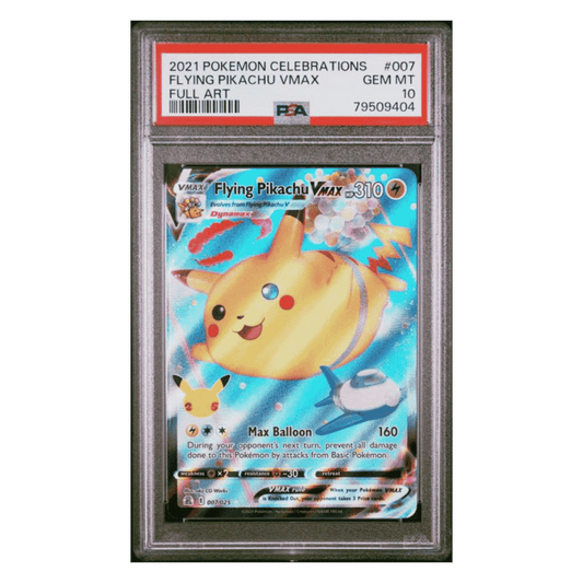 Flying Pikachu VMAX PSA 10 2021 Pokemon Celebrations Full Art Card #007