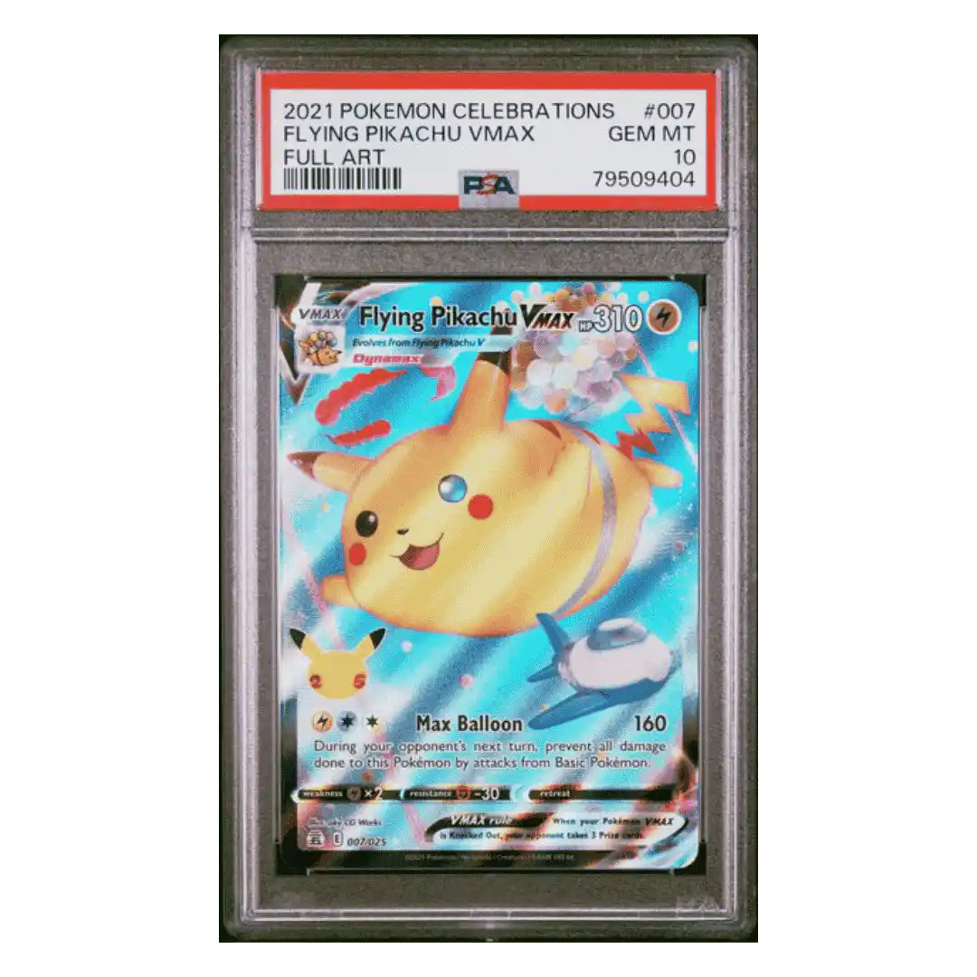 Flying Pikachu VMAX PSA 10 2021 Pokemon Celebrations Full Art Card #007