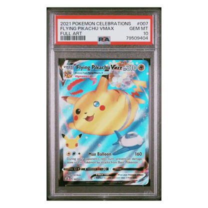 Flying Pikachu VMAX PSA 10 2021 Pokemon Celebrations Full Art Card #007