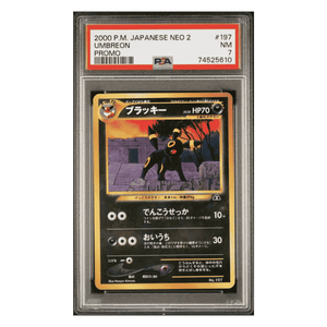 Umbreon PSA 7 2000 Pokemon Japanese Neo 2 Promo Card #197