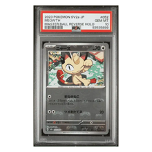 Meowth PSA 10 2023 Pokemon 151 Japanese Master Ball Reverse Holo Card #052