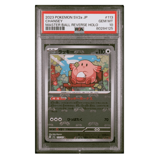 Chansey PSA 10 2023 Pokemon 151 Japanese Master Ball Reverse Holo Card #113