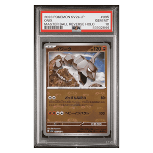 Onix PSA 10 2023 Pokemon 151 Japanese Master Ball Reverse Holo Card #095