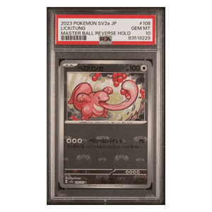 Lickitung PSA 10 2023 Pokemon 151 Japanese Master Ball Reverse Holo Card #108