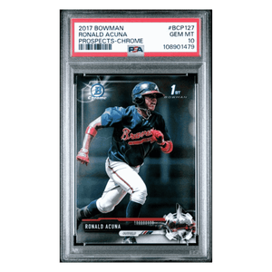 Ronald Acuna PSA 10 2017 Bowman Prospects Chrome Card #BCP127