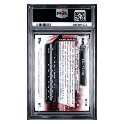 Ronald Acuna PSA 10 2017 Bowman Prospects Chrome Card #BCP127