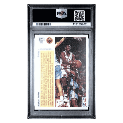 Michael Jordan PSA 8 1991 Upper Deck Award Winner Holograms Card #AW1