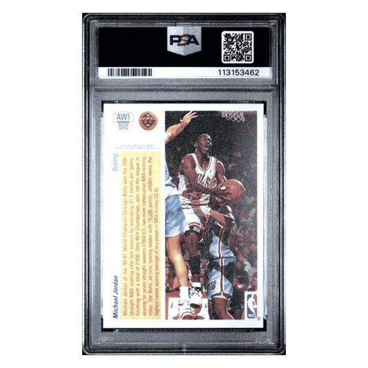 Michael Jordan PSA 8 1991 Upper Deck Award Winner Holograms Card #AW1