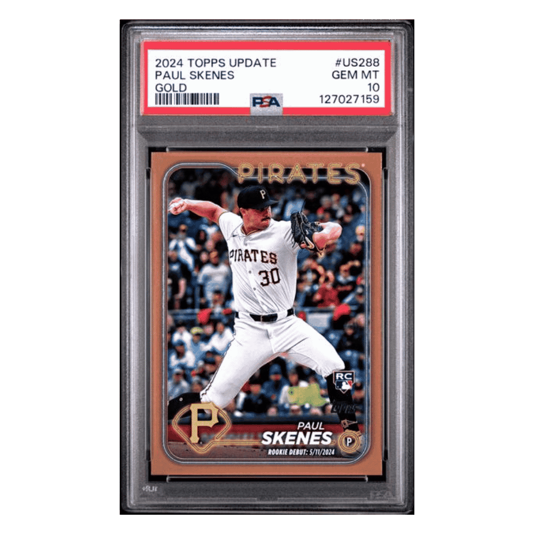 Paul Skenes PSA 10 2024 Topps Update Gold Rookie RC #d/ 2024 Card #US288