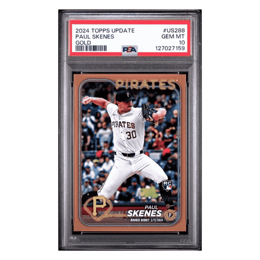 Paul Skenes PSA 10 2024 Topps Update Gold Rookie RC #d/ 2024 Card #US288