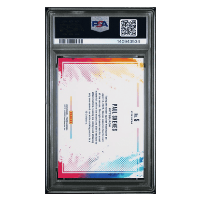 Paul Skenes PSA 10 2025 Panini Prizm Color Blast Card #5