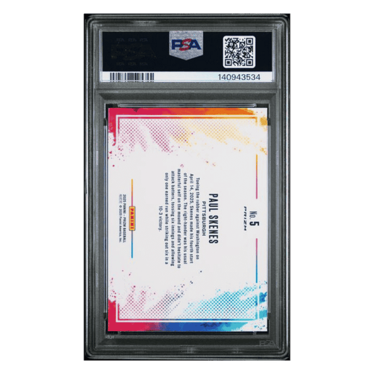 Paul Skenes PSA 10 2025 Panini Prizm Color Blast Card #5