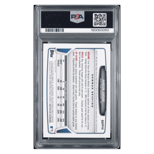 Aaron Judge PSA 9 2013 Bowman Chrome Draft Picks & Prospects Card #BDPP19