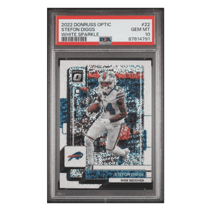Stefon Diggs PSA 10 2022 Panini Donruss Optic White Sparkle Card #22