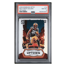 Matthew Golden PSA 8 2025 Panini Donruss Optic Uptown Rookie RC Card #14
