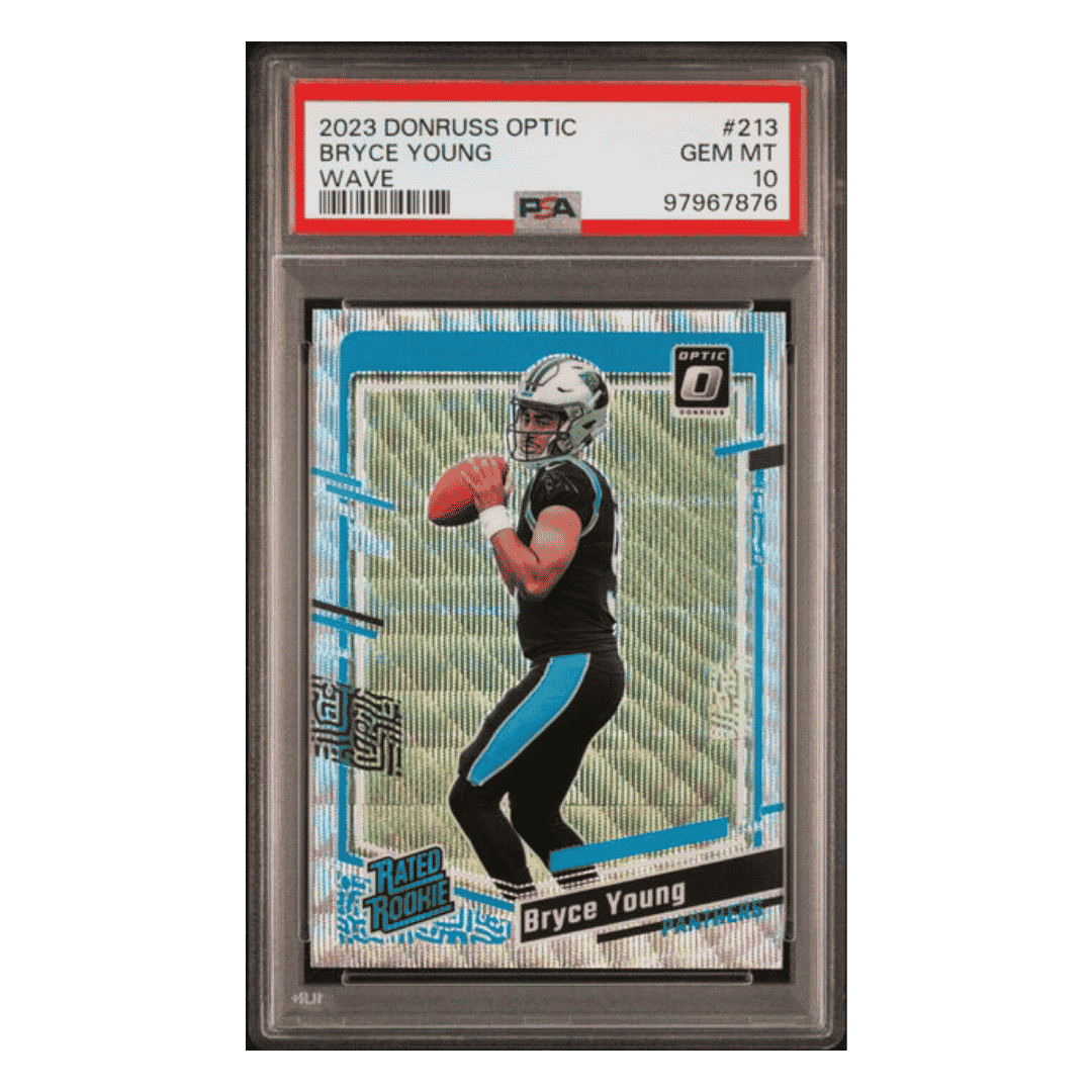 Bryce Young PSA 10 2023 Panini Donruss Optic Wave Rated Rookie #d/ 300 Card #213