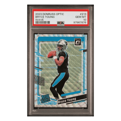 Bryce Young PSA 10 2023 Panini Donruss Optic Wave Rated Rookie #d/ 300 Card #213