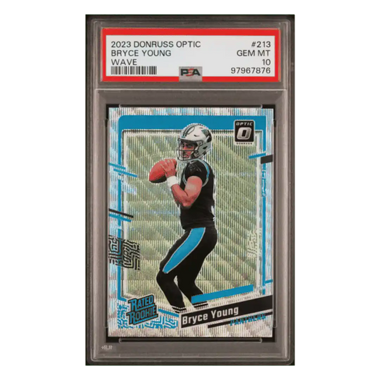 Bryce Young PSA 10 2023 Panini Donruss Optic Wave Rated Rookie #d/ 300 Card #213