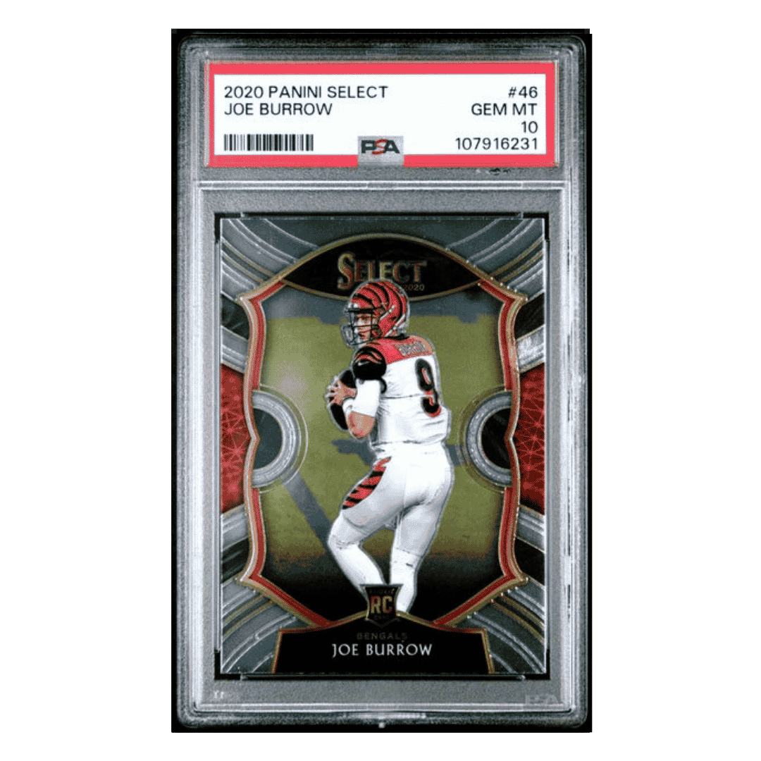 Joe Burrow PSA 10 2020 Panini Select Rookie RC Card #46