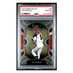 Joe Burrow PSA 10 2020 Panini Select Rookie RC Card #46
