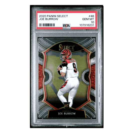 Joe Burrow PSA 10 2020 Panini Select Rookie RC Card #46