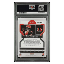 Ja'Marr Chase PSA 10 2021 Panini Prizm Green Rookie RC Card #337