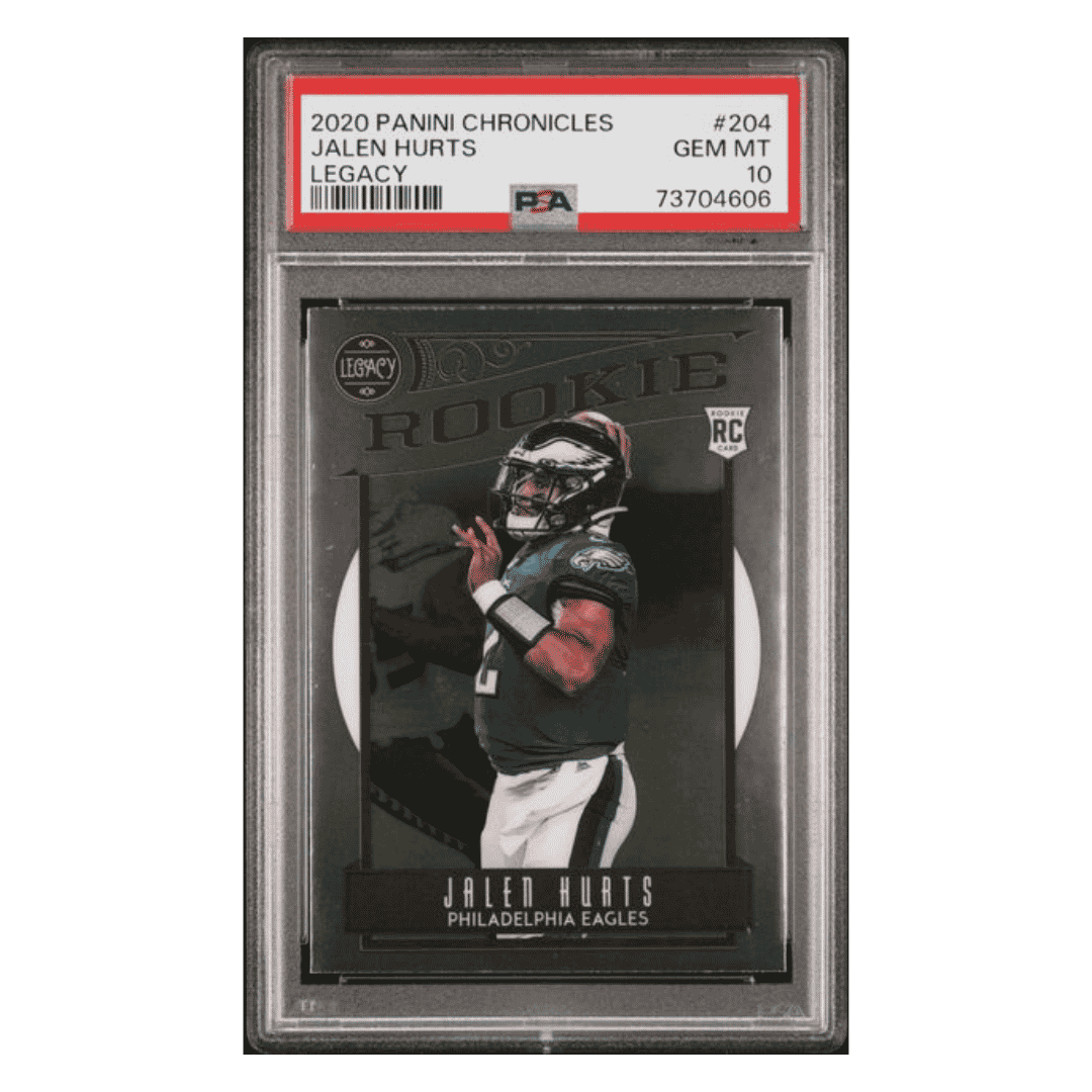 Jalen Hurts PSA 10 2020 Panini Chronicles Legacy Rookie RC Card #204