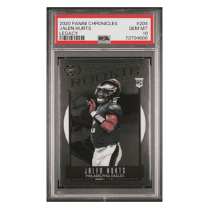 Jalen Hurts PSA 10 2020 Panini Chronicles Legacy Rookie RC Card #204