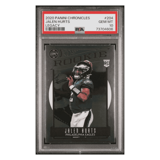Jalen Hurts PSA 10 2020 Panini Chronicles Legacy Rookie RC Card #204