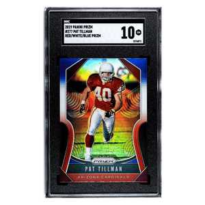 Pat Tillman SGC 10 2019 Panini Prizm Red/ White/ Blue Prizm Card #277