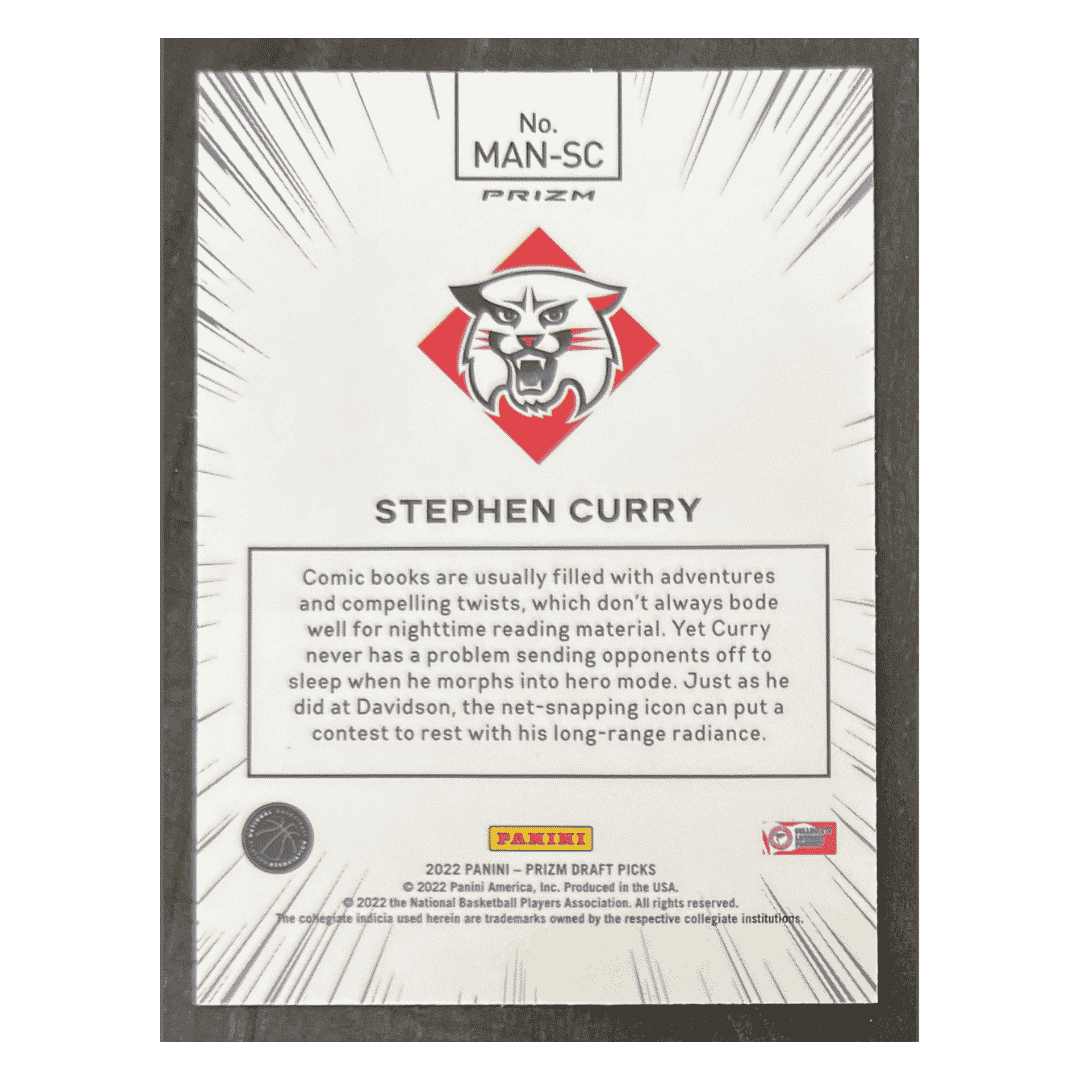 Steph Curry 2022-23 Panini Prizm Draft Picks Manga Card #MAN-SC