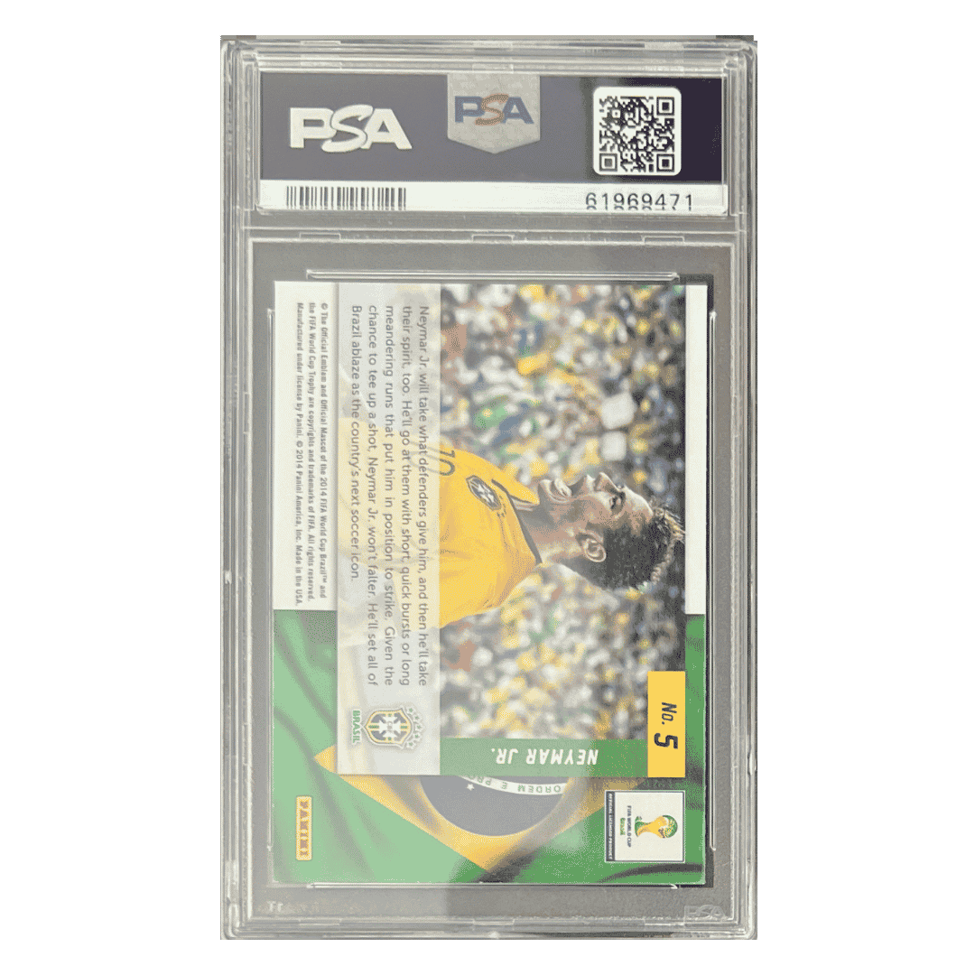 Neymar Jr PSA 9 2014 Panini Prizm World Cup Net Finders Card #5