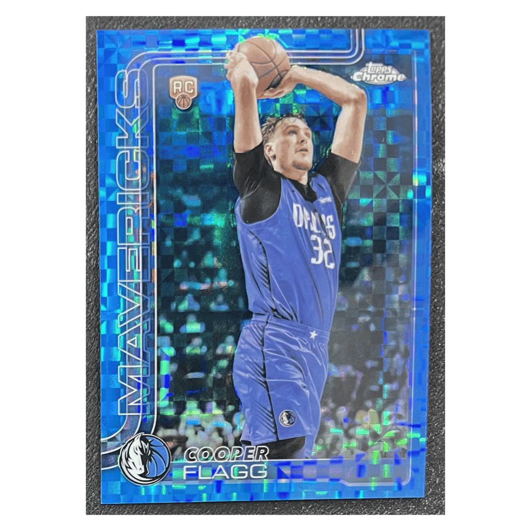 Cooper Flagg 2025-26 Topps Chrome X-Fractor Rookie RC Card #251