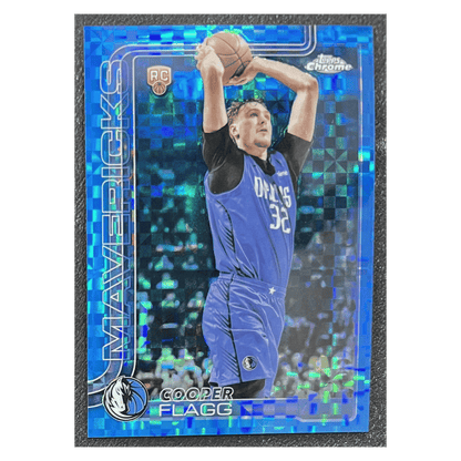 Cooper Flagg 2025-26 Topps Chrome X-Fractor Rookie RC Card #251