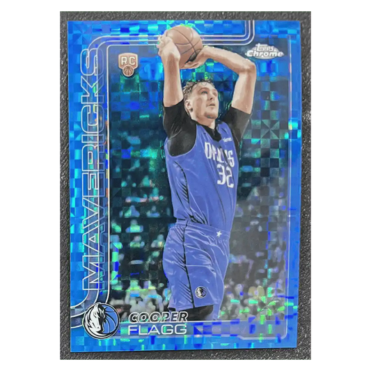 Cooper Flagg 2025-26 Topps Chrome X-Fractor Rookie RC Card #251