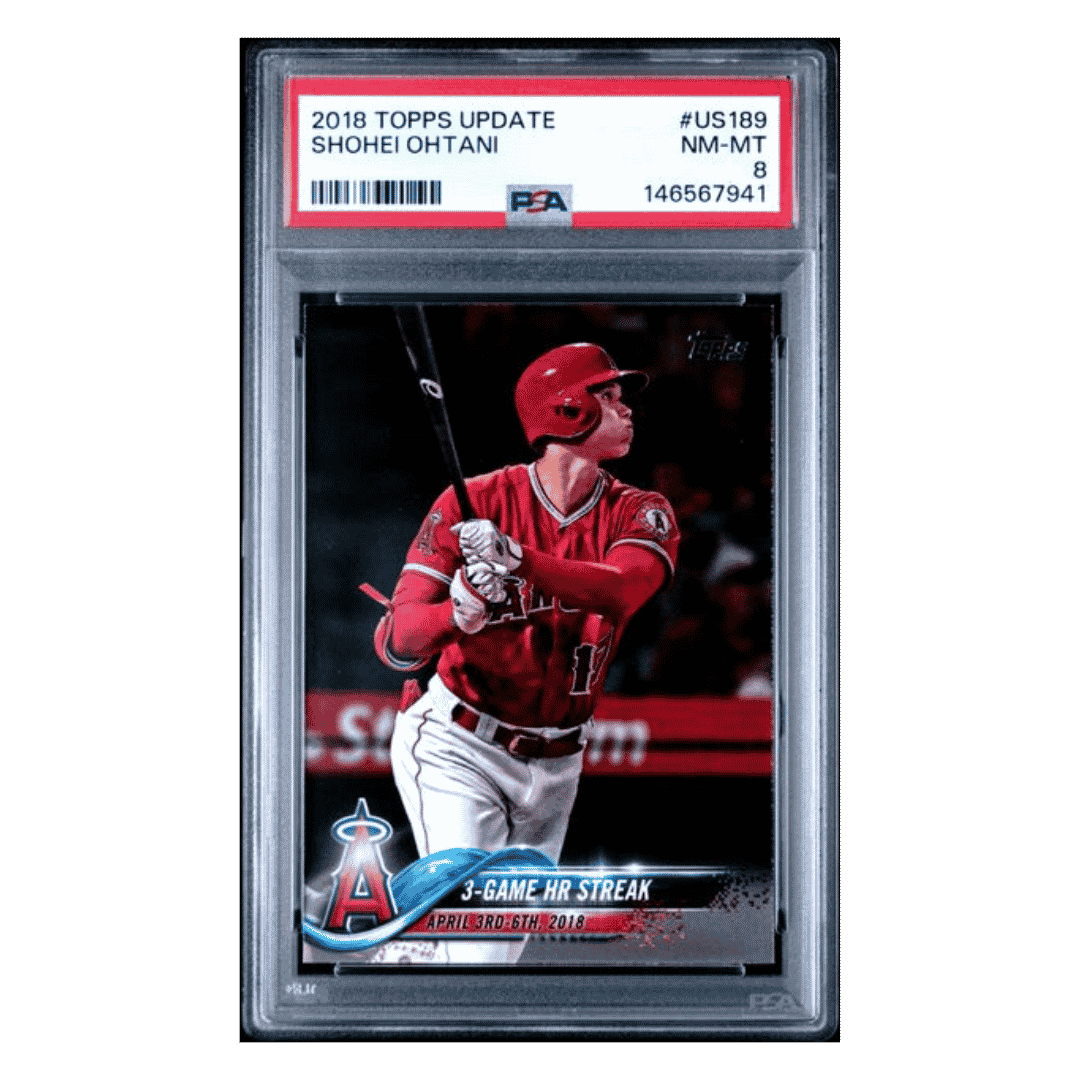Shohei Ohtani PSA 8 2018 Topps Update Card #US189