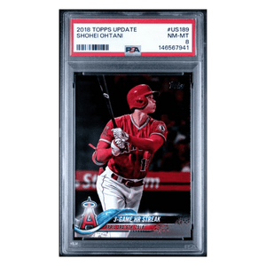 Shohei Ohtani PSA 8 2018 Topps Update Card #US189