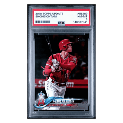 Shohei Ohtani PSA 8 2018 Topps Update Card #US189