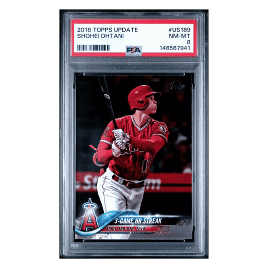 Shohei Ohtani PSA 8 2018 Topps Update Card #US189