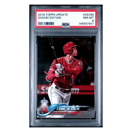 Shohei Ohtani PSA 8 2018 Topps Update Card #US189