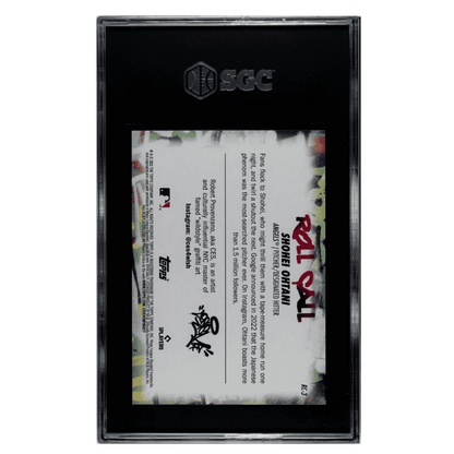 Shohei Ohtani SGC 9.5 2023 Topps Big League Roll Call Wildstyle Edition Card #RC-3