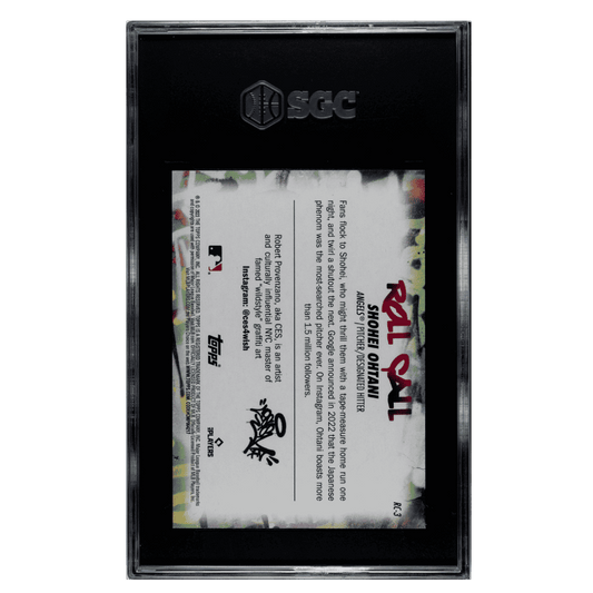 Shohei Ohtani SGC 9.5 2023 Topps Big League Roll Call Wildstyle Edition Card #RC-3