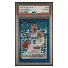 LaMelo Ball PSA 10 2020 Panini Donruss Optic Blue Velocity Rated Rookie Card #153