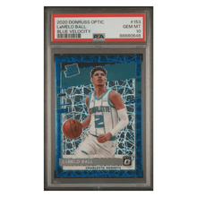 LaMelo Ball PSA 10 2020 Panini Donruss Optic Blue Velocity Rated Rookie Card #153