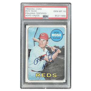 Pete Rose 1968 Topps Autograph Card #120