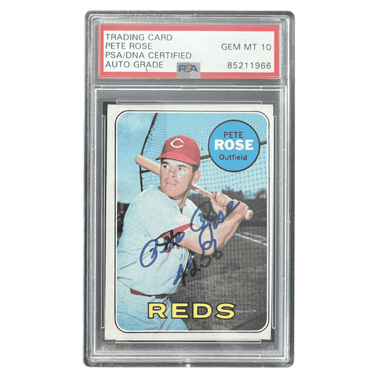 Pete Rose 1968 Topps Autograph Card #120