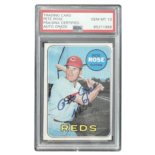 Pete Rose 1968 Topps Autograph Card #120