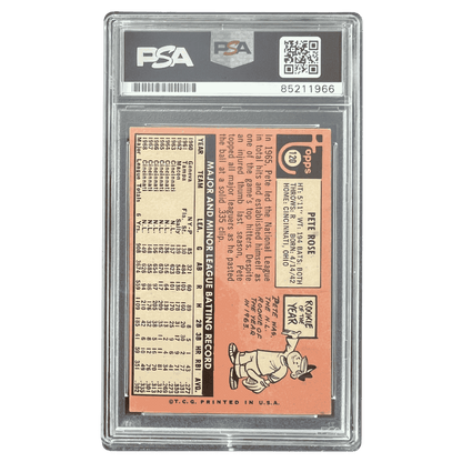 Pete Rose 1968 Topps Autograph Card #120